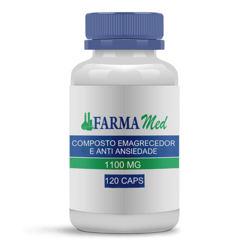 Composto Emagrecedor e Anti-Ansiedade FarmaMed – 120 cps
