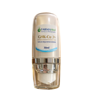 Creme Facial GHK-Cu 3% – Base Ômega Gold – 30g